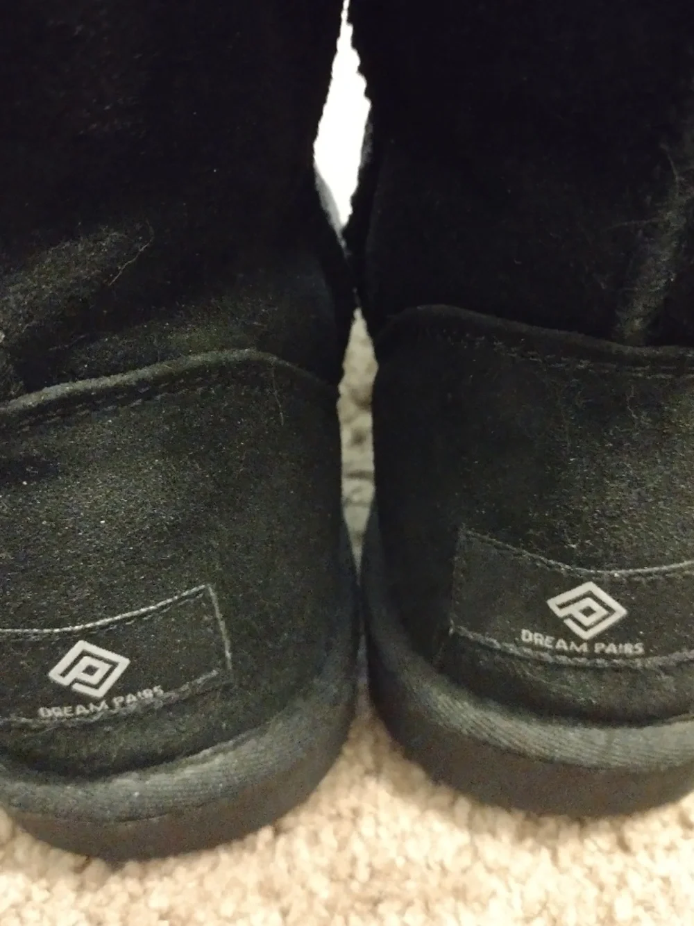 Pull On Black Ugg-Style Boots